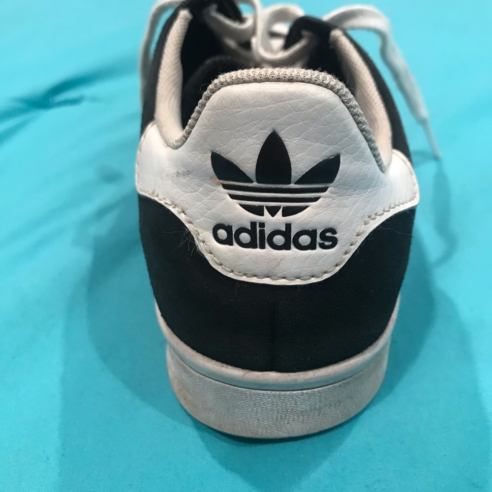 SUEDE BLACK ADIDAS STAN SMITH VULC - Picture 3 of 10
